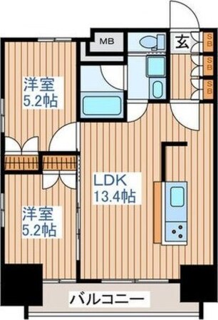 アルモニー勾当台公園の物件間取画像